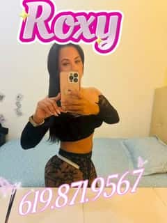 (619)871-9567 is ethnicity_Latinoandoffers nuru massages, asian massage, bodyrubs in San Diego and available for service_location_incallon rubrankings Hello Gentlemen...
Today is my last day in San Diego 
My name is Roxy, I'm new to the San Diego area and hoping to make a lot of new  friends 
I offer a mind blowing head & body to body experience that will keep you thinking of me.
I'm taking appointments for this afternoon 
Text is best to contact me 
619-871-9567
