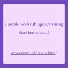 (571)721-8771 is 0andoffers nuru massages, asian massage, bodyrubs in Houston and available for service_location_incallon rubrankings Busy upscale bodyrub agency hiring beautiful ladies!
Safe and discreet location to work from in the DC area.
Women owned and operated for over a decade.
Flexible hours. Set your own schedule.
Traveling ladies welcomed!

Cash paid daily! 
Make thousands weekly!

If interested, please text your name, age, height, weight and 3 photos. 
Serious ladies only please. 
Start immeditely.
571-721-8771