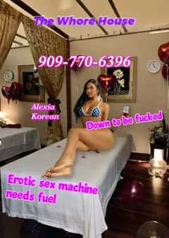 (909)770-6396 is ethnicity_asianandoffers nuru massages, asian massage, bodyrubs in San Diego and available for service_location_bothon rubrankings bbfs???Bonjour garçon fort~Five new whores in different shapes and styles,you will not find unequalled beauty like us.??Gift ①: Hot Pussy ?Alexia, 22yrs, Korean, 34C-21-31?Alexia is cutiest,very lovely and naughty!Always looking for "Sugar Daddy" love.Her pussy lips as warm as she,squeeze your thick cock inside to keep warm and she will moan sweetly.She loves Bare-Bones BlowJob,keep you shaking for a minute! Cum all your semen on her face!??Gift ②：Dick Lover ?Lin, 25yrs, Chinese, 36C-22-31?Lin is the most elegant girl here,kind of shy and quiet.But her heart is extremely thirsty!Unimaginably tight and wet, the second she saw you, she already wanted to be thrown down by you and fucked hard.She orgasms easily,maybe you can give her many times~??Gift ③：Power Butt ?Hellen, 24yrs, Thai, 36C-21-31?Hellen is our long legged goddess,want to try sticking ur dick into her pussy while standing?She's really talented in DOGGY,too.The electric buttocks continue to shake up and down every second,As long as you don't stop, she won't feel tired!??Gift ④：69 Master ?Anna, 27yrs, Spanish, 34C-20-30?bbfsAnna is new here,but every man wants to taste her.With her pretty face and top-notch skills,you can miss anyone,except her.She will crawl on top of you,let you tear off her black stockings,first fast lick ur nuts with saliva until the liquid seeps out.Then suck your cock deepest, and you can press her head as hard as you like.Lick her pussy till it oozes horny juices,or stick your fingers in and feel her tight pussy.??Gift ⑤: Busty Queen ?Fiano, 28yrs, Korean, 36C-20-32?Fiano's boobs can dancing!Knead or rub her hard,or bite the pink nipple,put ur hard cock on it.When make love,her boobs will shake and dance,grab and lick!Waiting for a harder you,rougher sex!909 770-6396