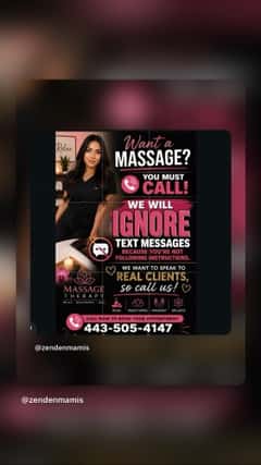 (443)505-4147 is ethnicity_Latinoandoffers nuru massages, asian massage, bodyrubs in Baltimore and available for service_location_incallon rubrankings Relax and unwind with a Massage  now... Slow down..take a breather! 

Individual bodywork and energy balancing sessions. Professional touch, mindful body techniques, and relaxation that  helps release tension and restore inner resource.

Enjoy the convenience of our massage services, where we bring a professional table and high-quality oils that your skin will benefit from . Our service is a professional one in which the main focus is your healing and alignment.

Sessions are available daily from 8:00 AM to 10:PM by appointment only 
For bookings call or text 
☎️ 443 505 4147
ONLY CALL 
ONLY CALL 
WE DONT HAVE ACCESS TO TEXT YOU BACK 

Note : no inappropriate text or questions! We only provide a professional service have a nice day 😊🙏🏻