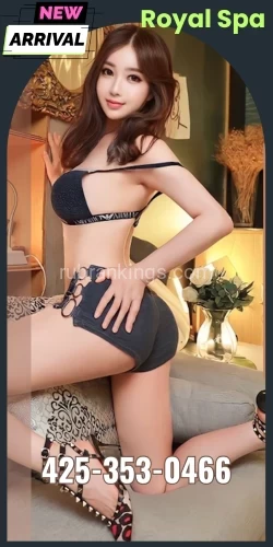(425)353-0466 is asianand offers nuru massages, asian massage, bodyrubs in Seattle and available for incall on rubrankings ???? NEW MANAGEMENT ????  ⬛⬛▬ ROYAL SPA ▬⬛⬛꧁?? ? Call : 425-353-0466 ? ??꧂8AM TO 12AM 7Days? Always Excellent Service & No Rush? Amazing Skill A+ Service? ★ NURU STYLE ★— B TO B SLIDING? Don't waste your time! ❤ We are the best! ❤❎ LUX Free Table Shower ❎?  12902 Hwy99 S #11 Everett, WA 98204 ?꧁?? ? Call : 425-353-0466 ? ??꧂⭐ dont waste your time! we are the best! ⭐⭐ Sweet and high-quality girls every day ⭐