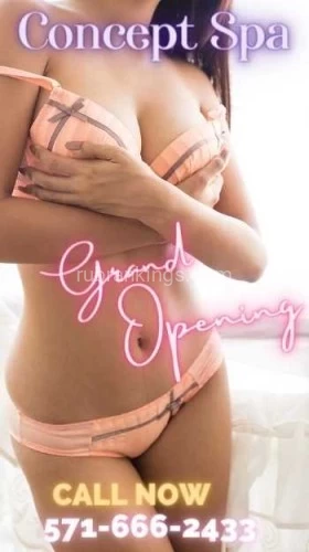 (703)340-9326 is asianand offers nuru massages, asian massage, bodyrubs in Washington and available for both on rubrankings HOURSMON-SUN 10:00 AM - 10 PMUnwind and Elevate: Discover Concept Spa? Experience pure bliss at Concept Spa, your ultimate destination for relaxation and rejuvenation. ?Indulge in the art of serenity with our luxurious spa treatments, carefully designed to cater to your unique needs. ?? Escape the daily grind and step into a world of tranquility, where expert therapists await to pamper you with their skilled touch. ?? Immerse yourself in a sanctuary of calmness, surrounded by soothing scents and peaceful ambiance, providing the perfect setting for your mind and body to unwind. ?‍♀️?Rebalance your energies with our holistic therapies, combining ancient practices and modern techniques to leave you feeling refreshed and revitalized. ?‍♂️?? Let go of tension and stress as you embrace a profound sense of well-being during your time at Concept Spa. ?Discover the power of self-care and give yourself the gift of pure relaxation. ?‍♀️?⚡ Elevate your spa experience and embark on a journey of ultimate rejuvenation at Concept Spa. ⚡? Unlock a renewed sense of vitality and experience the Concept Spa difference today! ?