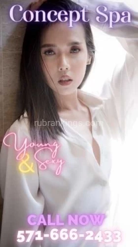 (703)340-9326 is asianand offers nuru massages, asian massage, bodyrubs in Washington and available for both on rubrankings HOURSMON-SUN 10:00 AM - 10 PMUnwind and Elevate: Discover Concept Spa? Experience pure bliss at Concept Spa, your ultimate destination for relaxation and rejuvenation. ?Indulge in the art of serenity with our luxurious spa treatments, carefully designed to cater to your unique needs. ?? Escape the daily grind and step into a world of tranquility, where expert therapists await to pamper you with their skilled touch. ?? Immerse yourself in a sanctuary of calmness, surrounded by soothing scents and peaceful ambiance, providing the perfect setting for your mind and body to unwind. ?‍♀️?Rebalance your energies with our holistic therapies, combining ancient practices and modern techniques to leave you feeling refreshed and revitalized. ?‍♂️?? Let go of tension and stress as you embrace a profound sense of well-being during your time at Concept Spa. ?Discover the power of self-care and give yourself the gift of pure relaxation. ?‍♀️?⚡ Elevate your spa experience and embark on a journey of ultimate rejuvenation at Concept Spa. ⚡? Unlock a renewed sense of vitality and experience the Concept Spa difference today! ?