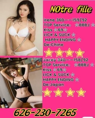 (626)230-7265 is asianand offers nuru massages, asian massage, bodyrubs in Los angeles and available for incall on rubrankings Location:  Huntington Park, CA  90255We are open 7 days a weekHere are 3young Asian girlsulfilling all fantasies, this is the holy land of loveGirls have a great figure and can offer many choices, ultimately satisfying you.The girl's service is very patient, providing VIP service to every guest.Every word spoken in the advertisement is true and responsible.Please let us know over the phone that you saw an advertisement on the bed page,Ō☎️Ō ☎️ Ō☎️Ō ☎️ 626-230-7265 Ω ☎️ Ō☎️Ō ☎️ Ō☎️❤️❤️❤️ Popular projects ❤️❤️ PUSSY LICK ❤️ ❤️ BBBJ ❤️ ❤️ CIM❤️ ❤️ sixty-nine ❤️ ❤️❤️ Nuru❤️ ❤️Hot Asian girlfriend to chooseErotic girl working nowBig boobs, huge butts, good service~100% Safe ✔100% Discreet ✔100% best in town ✔GFE ⭐ B2B ⭐ BBBJ ⭐ 69 ⭐ BBFSLocation： Huntington Park, CA  90255