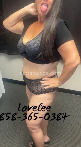 (858)365-0384 is otherand offers nuru massages, asian massage, bodyrubs in San diego and available for incall on rubrankings *Perfect Balance of Sensual &   
  Therapeutic Massage 
*Benefit from True Connection
*Experience Prolonged Pleasure
*Improve Overall Vibrancy and Wellness 
*High safety & hygiene standards. Please come to your session clean and free of cologne
*ONE HOUR NOTICE PREFERRED...Best Guarantee for desired appointment time
*Discreet/Private Office Suite
*Independent
*Mature
*Verified Provider P411 ID:P283533
*Plenty of Parking

180/hhr
240/hr
320/90 mins

Lovelee
Sensuality Extraordinaire 
858-365-0384

*REFERENCES REQUIRED IF I’VE NOT SEEN YOU BEFORE*

❤️Visit my website❤️: http://www.Loveleeittspa.wixsite.com/lustfulllovelee

✅Check out my reviews✅:
https://privatedelights.ch/myprofile

https://www.theeroticreview.com/reviews/show.asp?id