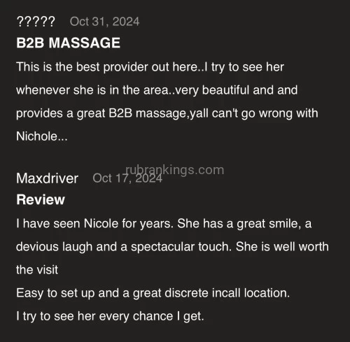 (817)935-0236 is Caucasianand offers nuru massages, asian massage, bodyrubs in Dallas and available for incall on rubrankings Description

Step into a welcoming, relaxing space where you can leave the outside world behind. Whether you’re visiting for the first time or returning as a valued guest, my goal is to provide an unforgettable experience focused on comfort, relaxation, and exceptional service.

Enjoy a full-body massage featuring massage oil, soft candlelight, clean linens, fresh towels, a hot shower, and calming music. Every detail has been carefully designed to help you fully unwind.

With over 10 years of experience and a loyal client base, I take pride in delivering quality service. I never rush appointments, I’m not all about business and every session is tailored to ensure you leave feeling refreshed and satisfied.

I look forward to meeting you and becoming your new favorite place to relax.😌 

L1 – FVMT Included ❤️

✔️ All photos are 100% real and current.

Locations📍

* Arlington: Near Six Flags Hurricane Harbor
* Dallas: Near US-75 & Fitzhugh Avenue

Rates

* 30 Minutes – $180
* 60 Minutes – $220
* 90 minutes - $360

Complimentary with every appointment:🤗

* Hot shower
* Beverages
* Fresh towels

Available Upgrades

* Fetish-friendly services (feet, BDSM, etc.) – $60–$200
* Prostate massage – $100
* Dinner date + session – $100/hr when out to eat plus session fee
* Four-hand massage with Gretchen (photos will be provided in text)– $500/hour for L1 massage $620/hour with upgrades provided by Gretchen)

Hours

Dallas
Monday–Friday
11:00 AM – 10:00 PM (booking a day in advance is encouraged)

Dallas appointments are available to regular clients or clients who have been screened by a trusted provider.

Arlington
Hours/days to be determined.
New clients welcomed

Text messages only, please.
For reviews check eccie 🤗