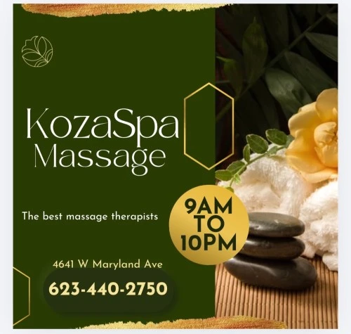 (623)440-2750 is ethnicity_Latinoandoffers nuru massages, asian massage, bodyrubs in Phoenix and available for service_location_bothon rubrankings Come and meet our new, completely renovated staff. Allow us to pamper your feet and hands in a different way. We respect every minute of your time. We use totally organic products. Hot towels. Come and renew yourself. We have qualified and certified Latina therapists who are friendly and treat our clients well. If you want to have a good place to relax, don't hesitate to come here. We have reasonable prices. We are on Maryland and 46th Avenue. Kosa spa is next to the pizzeria.          30 mini x$40.     45 min x $60.        1 hr x$80                               4641 w Maryland av Glendale az zip 85301.      623  440 2750
