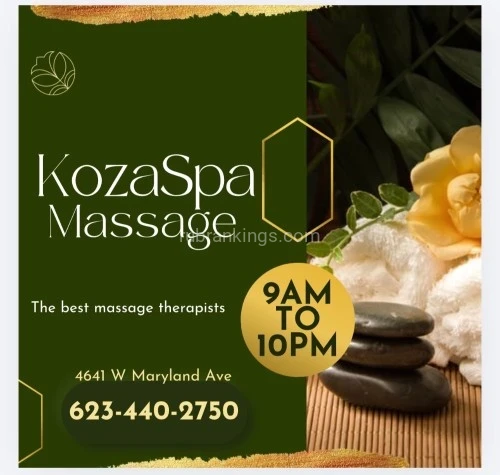 (623)440-2750 is Latinoand offers nuru massages, asian massage, bodyrubs in Phoenix and available for both on rubrankings Come and meet our new, completely renovated staff. Allow us to pamper your feet and hands in a different way. We respect every minute of your time. We use totally organic products. Hot towels. Come and renew yourself. We have qualified and certified Latina therapists who are friendly and treat our clients well. If you want to have a good place to relax, don't hesitate to come here. We have reasonable prices. We are on Maryland and 46th Avenue. Kosa spa is next to the pizzeria.          30 mini x$40.     45 min x $60.        1 hr x$80                               4641 w Maryland av Glendale az zip 85301.      623  440 2750