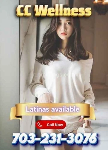 (703)231-3076 is Mixedand offers nuru massages, asian massage, bodyrubs in Washington and available for incall on rubrankings 💆 Welcome to CC Wellness, where relaxation and recovery come first.

Step into a calm, comfortable space designed to help you unwind and recharge after a long day.

Our experienced therapists provide personalized treatments focused on relieving muscle tension, reducing stress, and helping your body recover.

🧘 The peaceful environment at CC Wellness gives you a break from daily pressure while supporting your overall well-being.

Whether you need to loosen tight muscles, clear your mind, or simply take time for yourself, our treatments are designed to leave you feeling refreshed and restored.

Experience straightforward, professional care in a space built for real relaxation. 🌿

📞 Book Now:  703-231-3076