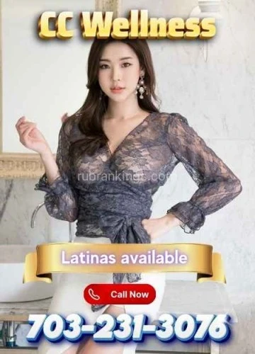 (703)231-3076 is Mixedand offers nuru massages, asian massage, bodyrubs in Washington and available for incall on rubrankings 💆 Welcome to CC Wellness, where relaxation and recovery come first.

Step into a calm, comfortable space designed to help you unwind and recharge after a long day.

Our experienced therapists provide personalized treatments focused on relieving muscle tension, reducing stress, and helping your body recover.

🧘 The peaceful environment at CC Wellness gives you a break from daily pressure while supporting your overall well-being.

Whether you need to loosen tight muscles, clear your mind, or simply take time for yourself, our treatments are designed to leave you feeling refreshed and restored.

Experience straightforward, professional care in a space built for real relaxation. 🌿

📞 Book Now:  703-231-3076