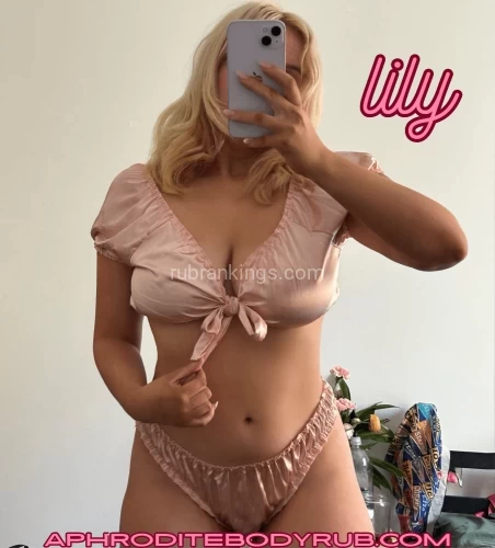 (929)337-3761 is Caucasianand offers nuru massages, asian massage, bodyrubs in New york city nyc and available for both on rubrankings Hi boys, I’m Lily. I’m a sweet and busty all american girl new to NYC. You can think of me as your west coast girl next door, and don’t worry, I brought some of that famous California sunshine with me. ;) I’m a down to earth beach bunny with a dazzling smile and perfectly feminine curves. My  blonde hair falls to my shoulders and compliments my creamy porcelain skin that’s silky smooth to the touch. I have a cute face with plump pink lips and forest green eyes you can get lost in. I’m a petite 5’4” with an all natural hourglass figure, massive 34DDD breasts, and an incredibly juicy bubble butt you won’t be able to keep your hands off of. I’m grounded, funny, and passionate with a intuitive touch that will make you melt. I’m easy going and easy to laugh, and I know my warm energy will immediately put you at ease. I’m a creative who loves all the tender and electric moments that can unfold in our private escape. If you’re craving great conversation, magnetic connection, and sensual touch then let’s see what kind of art we can can make together. Interested in something a bit naughtier? I’m well versed in kink and fetish with a special love for role play, foot fetish, and sensual domination. Ready to catch my ray of light? I can’t wait to meet you!**I offer an incredible nuru massage with genuine nuru gel! Enjoy a premium experience of sensual body to body sliding that will leave you totally mind blown!**Come by my private, clean apartment in Union Square, Manhattan, NYC. There is a shower available. I accept same day bookings! Light screening required for new friends!availability: check the schedule here ? https://www.aphroditebodyrub.com/schedulerates: $200 half hour / $300 full hournuru rates: $300 half hour / $400 full hourcall / text: 929-337-3761 or 929-285-2499email: lilyeastside@protonmail.commore pictures: https://www.aphroditebodyrub.com/lilylocation: Union Square, Manhattan, NYC