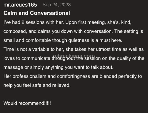 (619)771-2674 is Latinoand offers nuru massages, asian massage, bodyrubs in San diego and available for incall on rubrankings As a skilled and experienced licensed massage therapist, I craft personalized and deeply relaxing massages in a clean comfortable setting. 

Not all massages are the same. Relaxation Massage is great for overall wellness. Therapeutic/Deep Tissue Massage is ideal when you need deeper pressure to release tension and sore muscles. Balancing Stone Massage is a beautiful option when you want warmth, circulation support, and tension relief.

Which one sounds most like what your body needs right now?

Clean cozy office spa 
Soft music-Candles 
Organic lotion and oils-Cold beverages 

Latina and white 
5’4 145 lbs

My office Spa is located in La Mesa area. Lots of parking. 
Office hours are 10am-6pm no walk in. 


Cash Donation 

