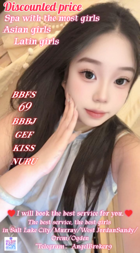 (385)602-0026 is asianand offers nuru massages, asian massage, bodyrubs in Salt lake city and available for incall on rubrankings I am LiLi. A new Latin girl came here today!3 new girls came here week!
We just found a new job here.We are very sexy girls！
If you are often deceived by fake pictures, please trust me this time!
We are very clean, sexy girls waiting for you.
We are very hot. soft and playful sexy girls with naturally perfect curves.
There is no deception and no deposit.
100% Safe & Clean
100% Discreet & No Drama
100% Playful & Open Minded
We are the best combination of sinful and sweet.
A perfect sexual experience
BB*S/GFE/bb*j/kiss/bj/69/B2B/NURU/ucking & Licking/Open Minded
There are four hands,free shower.
You've tried the rest, now try the best,Challenge your skills in any pose!
It's a very safe and comfortable place with no additional charges
Remember my contact information
Appointment：385-602-0026
Telegram ID：AngelBroker9（The only telegram number）
Don't worry about the distance. I still have many sisters nearby.
Address: Salt Lake City/Ogden/Murray/Midvale/Taylorsville/West Valley City/Orem
!!!Cautionary Notice: If you encounter situations involving deposits/advance payments or gift cards, it is definitely a scam.
Please do not fall victim to such schemes!!!
Remember my contact information