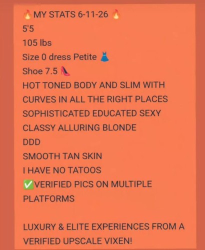 (813)447-9467 is Caucasianand offers nuru massages, asian massage, bodyrubs in Miami and available for both on rubrankings 📍SEE ME TODAY AND SURROUNDING AREAS 

🔥 WANT TO SEE ME IN MY B-DAY SUIT....

AVAILABLE  MON- SUN 7A- 11P 

📍TEXT NOW TO SEE GET TOUR DATES

▶️SARASOTA 
▶️NORTH PORT
▶️FORT MYERS  
▶️ NAPLES

📍NOW REQUEST ME BEFORE I LEAVE
▶️MIAMI 
◀️FORT LAUDERDALE  
▶️BOCA  
▶️ WEST PALM BEACH 
▶️MELBOURNE  

▶️JACKSONVILLE
▶️ORLANDO 


▶️TAMPA 

VIEW MORE NEW 🔥👙👗PICS & CURRENT REVIEWS 
📍TEXT FOR HANDLE 

🔥YOU TUBE CHANNEL  
🔥X (TWITTER )
🔥BSKY

📍IN INITIAL  PLEASE ANSWER ALL QUESTIONS 📍


LET ME BRING YOU IN MY WORLD OF PURE BLISS! PROFESSIONAL 

GENTLEMAN I'M TAKING A FEW APPTS! TEXT NOW TO GET YOUR SPOT! LET'S HAVE AN AMAZING FUN TIME! 

 I LOVE SURPRISES. SEND ME SOME LOVE.

▶️(WISHLIST 
👙🧳✈️👠👗👙⛳️🥂🛳

TRY NEW  OUT OF THIS WORLD NEW SESSION JUST ADDED SHOWERS LIKE NURU WITHOUT THE MESS! 
▶️AVAILABLE TODAY! PREBOOK◀️


I'm your Petite NEW COMPANION! Lets have fun and use our imagination...

Gentleman, tips and gifts 
Happy woman=Happy man 

Now that you are here I assume that you are intelligent, charming, and accomplished Gentleman seeking an exquisite experience.

I am here to take you to the next level of OUT OF THIS WORLD EXPERIENCES.

I love to have a good time in the right setting with generous fun gentleman. 
I love to dress to impress and I was told my outfits compliment my silky blonde hair, blue eyes and gorgeous DDD breasts..  

I have a discreet INCALL HOME BASE Tampa’s Westshore area  just minutes from the Airport. Or have me visit you in your house or hotel AND SURROUNDING AREAS 

I AM AVAILABLE THROUGHOUT IUS WITH NOTICE.

Please indicate what method of patronage. PREFER CASH

Don’t worry I am verified on Tryst as well as here.. 

I highly encourage pre-booking our quality time together. This makes for a more comfortable time spent together…

I hope you understand that my safety and well-being are my top priority. I only see gentleman that are discreet. Everything is self explanatory below.

1.Over The Top Ultimate BODY 2 BODY Challenge 

2.SENSUAL DATES you can also meet for drinks or dinner or sporting event to any session. Or do you have another activity planned.  

▶️TEXT details: CAN COPY PASTE THIS IN TEXT & ANSWERING QUESTIONS GETS QUICKER RESPONSE FROM ME!?

Name?

Age ?

Area live here?

Ethnicity ?

Occupation?

Day, (Time Frame)?

City wanting?

INCALL  TO ME /Outcall  TO YOU?WHERE? ▶️HOTEL AND LANDMARKS

1. BODY TO BODY SLIDE ULTIMATE CHALLENGE   
2. SENSUAL DATE 2,3,4,5,6 HOURS UP TO OVER NIGHTS

▶️ADD ON TO ANY SESSION 
3. SHOWER
4. BDSM
5. FETISHES
Found on RR 

‼️ALL QUESTIONS SHOULD BE ANSWERED IN INITIAL TEXT ! 

📍 I  ONLY RESPOND WHEN ALL QUESTIONS ARE ANSWERED AS OUR TIME IS VALUABLE 😘 

I HAVE A CAREER TO WORK AROUND! NO  BACK AND FOURTH TEXTS ▶️ NO RESPONSE BACK! I NEED THIS INFO TO BOOK YOUR APPT! 😘 

LOOK FORWARD TO YOUR TEXT WITH ALL QUESTIONS ANSWERED 😘

8134479467 