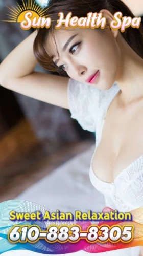 (610)883-8305 is 0and offers nuru massages, asian massage, bodyrubs in Philadelphia and available for incall on rubrankings HOURSMON-SUN 9AM to 11PM☀️ Embark on a rejuvenating journey at Sun Health Spa, where wellness and serenity await you ??? Our highly skilled therapists are trained in an array of healing techniques, ensuring exceptional care ?‍⚕️? Luxuriate in tranquil massages and treatments inspired by the healing power of the sun's rays ?✨? Immerse yourself in a serene atmosphere, where soothing melodies and fragrances envelop your senses ???‍♀️ Drift away as stress melts away through customized treatments tailored to your specific needs ⛱️? Experience the therapeutic benefits of holistic approaches and the rejuvenating touch of our experts ✨?? Replenish your energy and revitalize your overall well-being, fostering a harmonious state ?⚡? Unearth the ancient secrets of wellness traditions, curated to provide you with ultimate relaxation ??? Embark on a transformative healing journey at Sun Health Spa, where tranquility meets rejuvenation ☀️?‍♂️