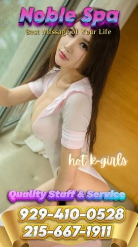 (929)410-0528 is asianand offers nuru massages, asian massage, bodyrubs in Philadelphia and available for incall on rubrankings Noble Spa(929) 410-0528(215) 667-1911? Step into the world of ultimate relaxation and sophistication at Noble Spa, designed to provide an amazing experience for modern people who seek the best ??? Our highly skilled therapists are experts in rejuvenation and take care of the specific needs  ?‍⚕️✨? Treat yourself to invigorating treatments and revitalizing massages that will awaken your senses and make you feel amazing ??‍♂️? Immerse yourself in a relaxing atmosphere that radiates relaxation with soothing music and captivating scents ???‍♂️ Leave your worries behind as our personalized therapies and rituals melt away stress and tension ⛅️? Experience the incredible benefits of our unique techniques, pampering yourself with a touch of luxury and self-care ✨?? Recharge your energy and embrace a renewed sense of vitality, finding balance and confidence ?⚡? Discover the secrets of exclusive wellness traditions, carefully tailored to enhance the well-being  ??? Embark on an extraordinary journey of relaxation and indulgence at Noble Spa, where every moment is designed to make you feel incredible ??‍♂️