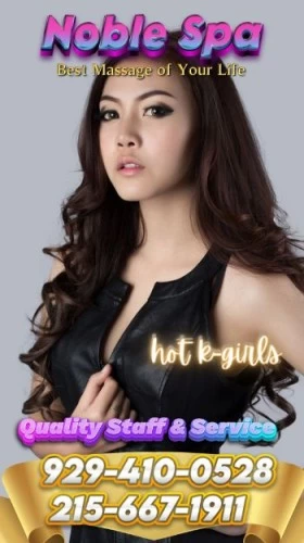 (929)410-0528 is asianand offers nuru massages, asian massage, bodyrubs in Philadelphia and available for incall on rubrankings Noble Spa(929) 410-0528(215) 667-1911? Step into the world of ultimate relaxation and sophistication at Noble Spa, designed to provide an amazing experience for modern people who seek the best ??? Our highly skilled therapists are experts in rejuvenation and take care of the specific needs  ?‍⚕️✨? Treat yourself to invigorating treatments and revitalizing massages that will awaken your senses and make you feel amazing ??‍♂️? Immerse yourself in a relaxing atmosphere that radiates relaxation with soothing music and captivating scents ???‍♂️ Leave your worries behind as our personalized therapies and rituals melt away stress and tension ⛅️? Experience the incredible benefits of our unique techniques, pampering yourself with a touch of luxury and self-care ✨?? Recharge your energy and embrace a renewed sense of vitality, finding balance and confidence ?⚡? Discover the secrets of exclusive wellness traditions, carefully tailored to enhance the well-being  ??? Embark on an extraordinary journey of relaxation and indulgence at Noble Spa, where every moment is designed to make you feel incredible ??‍♂️