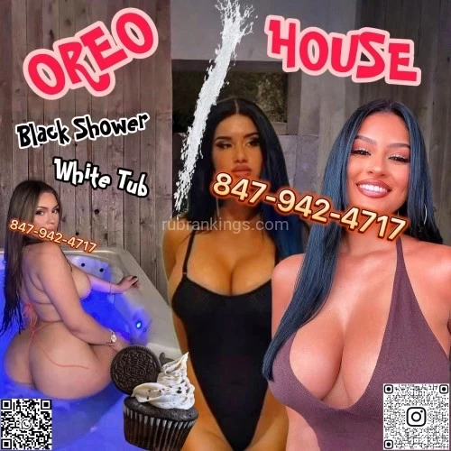 (847)942-4717 is Caucasianand offers nuru massages, asian massage, bodyrubs in Chicago and available for incall on rubrankings Taking "White Blondes" & "Black Chocolates" At Same Time Is The Extremest Way To Enjoy The "Two Different Worlds" Like Bang "Angel & "Devil" Simultaneously.We’re so proud of our genius ideas of combining WHITE & BLACK together to surprise and shock your vision and all sensual organs! This is incredible and epic creation! Whites & Blacks stack together like OREO and Sandwich, just bite it! Every Day 3 Whites & 3 Blacks lineup For You To Choose!Dating & Enjoying An Charming White Blonde Is 99% Of Men’s Dream! Why They’re Getting Addicted To Blonde Hottie?  Fitness! Curvy! Busty! Raised Round Firm Butt! Damn Sexy Legs! Blue/Green Eyes! Blonde Hair! Sexy Lips! Ravishing Moaning In Bed! And … … Numerous Beautiful Words Waiting Behind To Describe These Stunners! Hard To Find High Quality Clean Elegant Black Steak? We Solve It And Will Continuously Get You REAL Black Players Regularly! The Most Flexible Stretched Body Is Able To Rock Any Pounding Position! Super Wild And Crazy! All Our Black Kitties Are From American Domestic or Europe With Verified Hygiene Status & Identification Certified! With Our “White & Black Mistressess”—Your Underground Relationships / Lovers, They came together and build a “Special Force Team” with the same goal, which focuses on boosting your “Dirty Disloyal Experience” to Maximum, and fulfill your psychopath desires! We Change New W&B Hotties Every 10 Days, Save And Use Our Official Channels For All Updated Accurate Real-Time New Arrivals In Any Convenient Time You Can!•	Instagram: remixcolorblast•	WhatsApp: 773-416-0204•	WhatsApp Channel: https://whatsapp.com/channel/0029VbAPupm4o7qIOZ2zWX33Book Your Biggest Contrast “OREO BITES” With Freshly Imported White Blondes & Black Chocolates @: 847-942-4717Hours: 10:00am ~ 2:00am Every Day