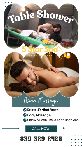(839)329-2426 is asianand offers nuru massages, asian massage, bodyrubs in Columbia and available for incall on rubrankings ❤️⬛️💙5 Star Spa❤️⬛️💙
———Great Time Guaranteed….. ———
Here to take care of all your needs! 
⬛️🟩🟧🟥 🅰🅻🅻 🅽🅴🆆 🅺-🅶🅸🆁🅻 🟥🟧🟩⬛️
WELL TRAINED SKILL TO MAKE YOU MORE HAPPY  
UNFORGETTABLE TIME with a  New Young Korean Girls  
 
♣️OPEN 9 : 00 Am - 10 : 00 Pm ♣️
	
♥️Deep Tissue / shiatsu / Swedish / Hot Oil Massage..♥️

⬛️🟩🟧🟥 𝐒𝐎𝐅𝐓 𝐀𝐒 𝐒𝐈𝐋𝐊, 𝐒𝐖𝐄𝐄𝐓 𝐋𝐈𝐊𝐄 𝐒𝐔𝐆𝐀𝐑 🟥🟧🟩⬛️
▃Stressed out  Time to get away from routine ▃

Clean and Cozy: Everyone/everything is new  
—🌸—100% Safe✔️100% Fresh Clean—🌸—
 
 839-329-2426

817 Saint Andrews Rd Ste 110 Columbia,SC 29210