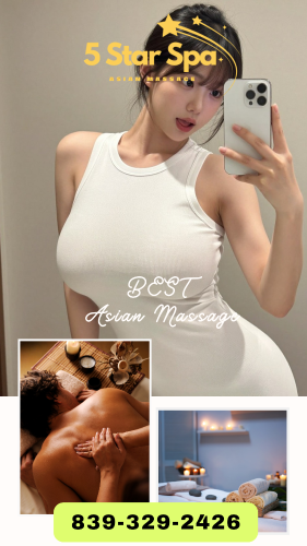 (839)329-2426 is asianand offers nuru massages, asian massage, bodyrubs in Columbia and available for incall on rubrankings ❤️⬛️💙5 Star Spa❤️⬛️💙
———Great Time Guaranteed….. ———
Here to take care of all your needs! 
⬛️🟩🟧🟥 🅰🅻🅻 🅽🅴🆆 🅺-🅶🅸🆁🅻 🟥🟧🟩⬛️
WELL TRAINED SKILL TO MAKE YOU MORE HAPPY  
UNFORGETTABLE TIME with a  New Young Korean Girls  
 
♣️OPEN 9 : 00 Am - 10 : 00 Pm ♣️
	
♥️Deep Tissue / shiatsu / Swedish / Hot Oil Massage..♥️

⬛️🟩🟧🟥 𝐒𝐎𝐅𝐓 𝐀𝐒 𝐒𝐈𝐋𝐊, 𝐒𝐖𝐄𝐄𝐓 𝐋𝐈𝐊𝐄 𝐒𝐔𝐆𝐀𝐑 🟥🟧🟩⬛️
▃Stressed out  Time to get away from routine ▃

Clean and Cozy: Everyone/everything is new  
—🌸—100% Safe✔️100% Fresh Clean—🌸—
 
 839-329-2426

817 Saint Andrews Rd Ste 110 Columbia,SC 29210
