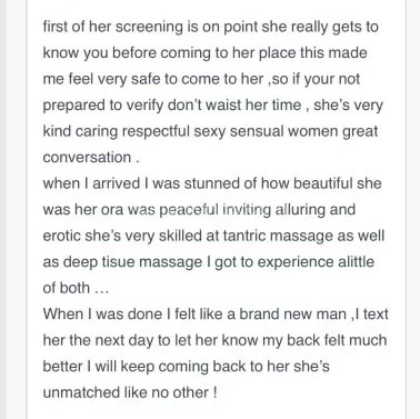 (319)234-6789 is Caucasianand offers nuru massages, asian massage, bodyrubs in Corpus christi and available for both on rubrankings Hello I’m new here my nickname is Lisa I’m a professional massage therapist I’m available for both Incall and outcall and I work at early hours and overnight as well my customers convenience is my top priority thanks you can contact me through my phone number and I’ll give you the best experience you never have thanks ……