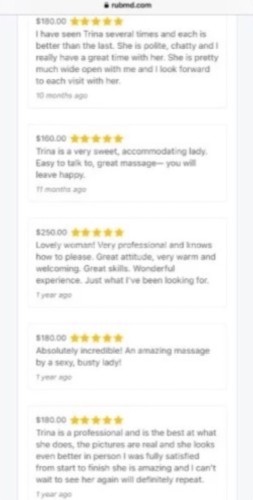 (865)302-5182 is Caucasianand offers nuru massages, asian massage, bodyrubs in Springfield and available for both on rubrankings Description
My name is Sandra Lopez . I love connecting with sensual gentlemen who are open to giving and receiving genuine depth and care. I’m highly trained in body work, tantra, and other healing arts. I absolutely adore the work of opening ourselves together and supporting you in your transformation. 

I have a luscious, curvy and fit salsa dancer’s figure with the generous hips, derrière, and bosom to match. My long, blond hair; pillowy, moist lips; soft, warm skin; and flowing, juicy nectar are a feast to touch and behold. 

You will feel at home in my clean, cozy, candle-lit, private residential space (shower available) I am also available for outcall. 

~~~~~OFFERINGS~~~~~

Incall rate *Massage
$200 for 1hour
$300 for 90mins
$400 for 2hours

*Massage Plus (more mutual & intimate - FS)
$300 for 1hour
$400 for 90mins
$500 for 2hours


*Domination, fetish, duo/four hands, upgrades, and more intimate desires are all welcome 

*Outcall. Ask for outcall rate!
Additional consideration depending on location


~~~~~FAQ~~~~~

*House, hotel, or apartment?
I host out of my private residence. It is a private apartment. 

*Do you offer outcall and incall?
Yes. Outcall is an additional consideration depending on your location. 

*Are you a cop?
No. I have an abundance of reviews and ads on every major ad platform verifying my legitimacy. 

*Are the photos really you?
Yes. I have an abundance of reviews and ads on every major ad platform verifying I use real, recent, accurate photos. 


*Are you independent?
Yes, 100% independent

*Do you have a shower?
Yes


Number: +1 865-302-5182

iMessage: sandralop917@gmail.com

Telegram: sandra_5166

Zangi: 10-5476-6988
