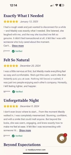 (540)926-5389 is 0and offers nuru massages, asian massage, bodyrubs in Madison and available for both on rubrankings If we haven’t crossed paths yet, allow me to introduce myself, I’m MaddyWith a glance that’s both daring and inviting, my gaze is bound to leave you intrigued, while my smile has been known to spark a thousand fantasies. My curves, soft and inviting, will have you wishing to run your hands along every inch of my figure.Whether you seek an attentive dinner date, your desires guide our time together—whether you crave adventure, relaxation, or a blend of both. I’m here to exceed your every expectation. Hookup with confidence without the fear of getting scammed. I'm 100% real and I try my utmost best to deliver top-notch services to all my clients.ONE THING ABOUT ME IS THAT I ALWAYS SHOW UP. NO DISAPPOINTMENTS!!!!!Discretion & Professionalism: Your privacy is paramount. Every encounter is conducted with the utmost respect and discretion—no details ever leave the room.Let’s Create MagicIf you’re seeking more than just company—if you yearn for genuine connection wrapped in luxury—let’s begin our story. Reach out for my current availability and let me craft an experience designed just for you.TEXT: 5409265389NB: I do not accept cash from first-time clients. If cash is your only payment method, please do not reach out.