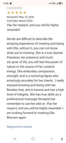 (858)298-8828 is Caucasianand offers nuru massages, asian massage, bodyrubs in San diego and available for both on rubrankings *Bookings more than 24 hours in advance can get $100 off our first VIP session. 

*Booking made more than 2 hours in advance get $50 off our first VIP session.

❤️FBSM nude 300 hr, 400 90 min, 500 (2 hrs body slide included) 
❤️Body slide $40
------------------
💖 Nuru massage- more body to body experience. 
400 hr, 500 90 min, 600 2 hr
--------------------
❤️FBSM and 💖Nuru Upgrades-
Each is $40- 2x Finish, Foot Worship/footjob, Spankings or Prostate.
Each is $100 GFE, Strap-on, DATY or CBJ. 
--------------------
💚Sacred Tantric Courtesan Experience (VIP session) *GFE add on 100* 
600 hr, 950 90 min, 1200 2 hrs, 1800 3 hrs inquire if longer times together are wanted. 
💚Add dinner or date to our time 150 a hr
--------------------
💗 Out call based on incall in SFO- 30 min 100.00 and 60 min 200.00 for travel and Uber costs.

Come de-stress with me, let everything go, and enter into a timeless escape. You’re looking for something different, right? A quick fix or band-aid won’t do. You want something real. Yes, this is real. From deep, honest conversation and soul connection for a couple of hours, an evening, or vacations to explorations. Our delight will be mutually shared.


I love everything natural and real. No time for masks or armor here. Come with me and let everything go, getting to just be yourself and relax into sumptuous pleasure, relaxation, and replenishing your energy in the presence of a real woman. Explore your deepest yearnings, do and say things you never could with another because it never felt safe to ask and feel the life-changing gift of being fully loved and appreciated as you are. This is an upgrade to new standards of authentic, genuine, soulful connection. Gifting your love in ways you’ve been longing for. So you feel deep, lasting fulfillment and gratification in life.


I’m already dreaming of how I get to serve and honor you, and let you cherish and delight me.


Being a true gentleman is the way to open my heart. You will cherish our special time together and set a completely new standard for how you are treated in this world.


Bring forth your inner King by being in the presence of a real, genuine, empowered woman.


💚TEXT ONLY. 


🚩EXPLICIT CALLS OR TEXTS WILL BE BLOCKED IMMEDIATELY. 


