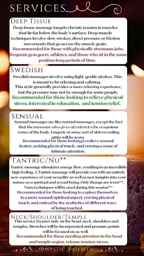 (743)209-8815 is Blackand offers nuru massages, asian massage, bodyrubs in Greensboro and available for both on rubrankings  Thank you for clicking my ad!•Are you tired of disconnected experiences? •Have you been working extremely hard and need a moment of serenity? •Have you experienced a multitude of services and just felt like “Wow I still haven’t found what I’m looking for”? •Would you like to try something new for the mind, body AND soul?-Well Hi I’m Jah, I provide body rejuvenation services. My purpose is to help other’s release, heal and relax. I offer a number of services that you can see below. In order to book I will perform a light screening, I do NOT see every person and my goal is to create bonds and a great business relationship with you. I do allow walk ins but I prefer appointments. Walk ins are available first to my regulars and must be inquired 30-60 mins before desired time. I will not allow walk ins hours before time, you must make a deposit if you’d like to set up an appointment and have a specified space for only you. I do travel, but dependidistance, the travel fee does vary. To ensure legitimacy of my business please follow me on Instagram @MysticholisticjahTikTok @iamjahgoddessSnapchat @jah_goddess7Hope to see you soon, Jah