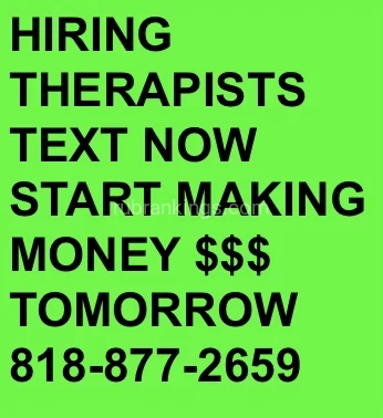 (818)877-2659 is otherand offers nuru massages, asian massage, bodyrubs in Los angeles and available for both on rubrankings Would you like a flexible schedule and the ability to make quick $. No experience necessary . Young fun ladies only inquire via text, send any experience in the entertainment field you may have. Busy location great working environment. Lots of clients . We are only looking for one amazing provider. TEXT any relevant info , pics, links ,description. Locations in Hollywood and North Hollywood. Flexible hours and days. Paid same day. Try it out .  818-877-2659