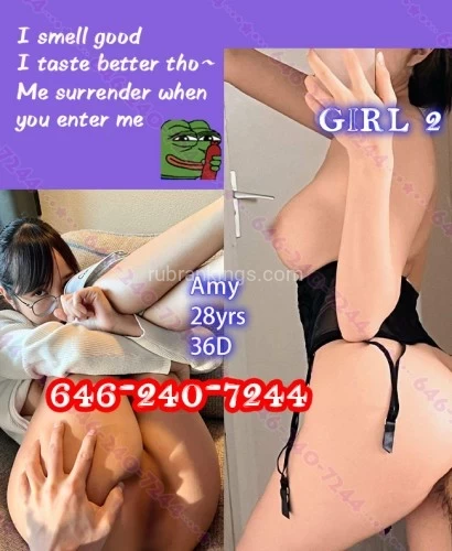 (646)240-7244 is 0and offers nuru massages, asian massage, bodyrubs in Salt lake city and available for incall on rubrankings ?Know us more:We Offer The Ultimate Sexy Experience. Your Experience With Us Will Be Unique And Fun If You Are Looking To Spend Some Quality Sensual Time Giving. Our Experience Is A Mixture Of Nice And Naughty! Come To Try The New Way To Make Good Sex! We're Very Clean And Shaved Completely Always! About Our Bodies, We Offer Plenty Of Pictures All Real And Recent! We'd Like To Be Complicit In Your Desires And Drag The Mind Into A Paradise Of Dreams And Relax!!!?Know our advantages:-Warm, Friendly, Smart And Sexy Playmate! Mature Lady With Curves In All The Right Places And An Insatiable Sexual Appetite! -A Special Secret Friend With Whom You Can Share Fun And Intimacy With And Leave Feeling Lighter And Brighter~ -Inteligent, Sexy, Pretty And Always Shining Like A Sunshine. Huge Varieties Of Services, But Nothing Robotic. -Fashionably Dressed And Captivating Delight Female Glances And Envious Glances Of Other Women. ?Know our wild cougars:?Cougar 1（Kaya, 26yrs, 5' 3", 34C.）?Cougar 2（Amy, 28yrs, 5' 4", 36D.）?Cougar 3（Lala, 25yrs, 5' 2", 36C.）CALL US:646-240-7244