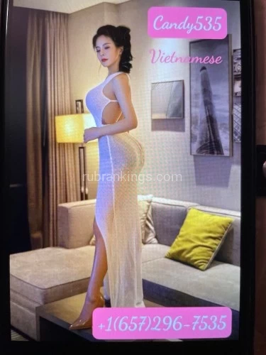 (657)296-7535 is 0and offers nuru massages, asian massage, bodyrubs in Orange and available for incall on rubrankings Hi there  ?My name is Candy  ? I’m an independent I'm elegant, radiant, playful, sweet and very sensual. I enjoy sex with complete pleasure and no boundaries....Await you, when you join me in my private world of sensuality.. with full service at nice room: shower ?? ,massage?, kisses ?, lick ?, 69, rimming, and … ???…..⏰⏰⏰Available 10 am to 1am???CASH ONLY -180/30m-220/45m -300/60m -450/90m-600/120mPHOTOS ARE 100% ORIGINAL.. My voice, for sure, will arouses you with ease. I am a girl who has broken too many hearts  My slogan us: seriously, friendly, funny and lovelyContact me: Speak English, Vietnamese and Chinese ( you can both call ,text  me). ?NO : BLACK MEN?NO FUCK ANAL ?NO FUCK WITHOUT CONDOM?NO: Rudeness, Flake, Scam, Cheap, Bargain, will be blocked??NO more free pics, NO facetime show with strangers for my safety?NO CHEAP FULL SERVICE?Don't bother me if you don't read anything from my ad + reviews, and refuse to do deposit, disrespect my policies even I tried to link my reviews page here.Sweet kisses ???????Sweet Candy