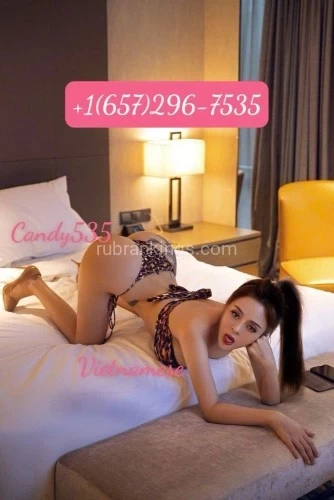 (657)296-7535 is 0and offers nuru massages, asian massage, bodyrubs in Orange and available for incall on rubrankings Hi there  ?My name is Candy  ? I’m an independent I'm elegant, radiant, playful, sweet and very sensual. I enjoy sex with complete pleasure and no boundaries....Await you, when you join me in my private world of sensuality.. with full service at nice room: shower ?? ,massage?, kisses ?, lick ?, 69, rimming, and … ???…..⏰⏰⏰Available 10 am to 1am???CASH ONLY -180/30m-220/45m -300/60m -450/90m-600/120mPHOTOS ARE 100% ORIGINAL.. My voice, for sure, will arouses you with ease. I am a girl who has broken too many hearts  My slogan us: seriously, friendly, funny and lovelyContact me: Speak English, Vietnamese and Chinese ( you can both call ,text  me). ?NO : BLACK MEN?NO FUCK ANAL ?NO FUCK WITHOUT CONDOM?NO: Rudeness, Flake, Scam, Cheap, Bargain, will be blocked??NO more free pics, NO facetime show with strangers for my safety?NO CHEAP FULL SERVICE?Don't bother me if you don't read anything from my ad + reviews, and refuse to do deposit, disrespect my policies even I tried to link my reviews page here.Sweet kisses ???????Sweet Candy