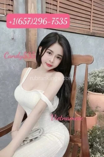 (657)296-7535 is 0and offers nuru massages, asian massage, bodyrubs in Orange and available for incall on rubrankings Hi there  ?My name is Candy  ? I’m an independent I'm elegant, radiant, playful, sweet and very sensual. I enjoy sex with complete pleasure and no boundaries....Await you, when you join me in my private world of sensuality.. with full service at nice room: shower ?? ,massage?, kisses ?, lick ?, 69, rimming, and … ???…..⏰⏰⏰Available 10 am to 1am???CASH ONLY -180/30m-220/45m -300/60m -450/90m-600/120mPHOTOS ARE 100% ORIGINAL.. My voice, for sure, will arouses you with ease. I am a girl who has broken too many hearts  My slogan us: seriously, friendly, funny and lovelyContact me: Speak English, Vietnamese and Chinese ( you can both call ,text  me). ?NO : BLACK MEN?NO FUCK ANAL ?NO FUCK WITHOUT CONDOM?NO: Rudeness, Flake, Scam, Cheap, Bargain, will be blocked??NO more free pics, NO facetime show with strangers for my safety?NO CHEAP FULL SERVICE?Don't bother me if you don't read anything from my ad + reviews, and refuse to do deposit, disrespect my policies even I tried to link my reviews page here.Sweet kisses ???????Sweet Candy