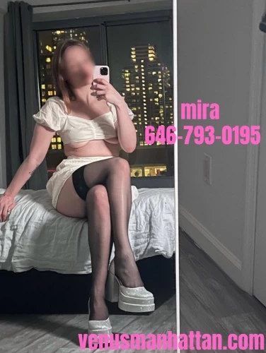 (646)793-0195 is Caucasianand offers nuru massages, asian massage, bodyrubs in New york city nyc and available for incall on rubrankings Hi boys, I’m Mira. I'm a 24 year old European student with smooth porcelain skin and strawberry brown hair that falls down my shoulders. I have a classically pretty face with sparkling green eyes, delicate features, and a flirtatious smile. I'm 5’8” with long legs and a tight body that is perfectly toned. My slender frame has perky 32C breasts, a plump heart shaped derriere, and gentle curves that ache to be explored. I have a warm and playful personality that will make you feel instantly relaxed. Confident, passionate, and a lover of pleasure, I love to connect through touch. I'm fetish friendly and very open minded. My pretty face, decadent sensuality, and sweet disposition will have you in heaven.**I offer an incredible nuru massage with genuine nuru gel! Enjoy a premium experience of sensual body to body sliding that will leave you totally mind blown!**Come by my private, clean apartment in Midtown West, Manhattan. There is a shower available. I accept same day bookings! Light screening required for new friends!availability: check the schedule here ? https://www.venusmanhattan.com/schedulerates: $200 half hour / $300 full hournuru rates: $300 half hour / $400 full hourcall / text: 646-793-0195email: miravenus@protonmail.commore pictures: https://www.venusmanhattan.com/mira