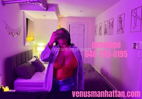 (646)793-0195 is Latinoand offers nuru massages, asian massage, bodyrubs in New york city nyc and available for incall on rubrankings Hi boys, I’m Penelope. I’m a sexy latina vixen with light caramel skin and heavenly curves. Long black hair frames my gorgeous face with honey brown eyes and plump, kissable lips. Naturally gifted and busty, I’m the ultimate MILF next door and a treat in more ways than one! I’m a petite 5’4” with a mind blowing 36F bust and a deliciously plump peach. I’m very sensual and love what I do - ready for me to show you just how much? I’m always dressed up in beautiful lingerie so that you can unwrap me like a present. I’m very open minded and you won’t be able to keep your hands to yourself. I have professional training experience with my hands and am always open to new ways to play. I’m a true hedonist and love to create a space where the pleasure is mutually beneficial. If you’re looking to relax with a good massage or want to explore more intense pleasures, you’ve come to the right place.**I offer an incredible nuru massage with genuine nuru gel! Enjoy a premium experience of sensual body to body sliding that will leave you totally mind blown!**Come by my private, clean apartment in Midtown West, Manhattan. There is a shower available. I accept same day bookings! Light screening required for new friends!availability: check the schedule here ? https://www.venusmanhattan.com/schedulerates: $200 half hour / $300 full hournuru rates: $300 half hour / $400 full hourcall / text: 646-793-0195email: msp212@proton.memore pictures: https://www.venusmanhattan.com/penelope