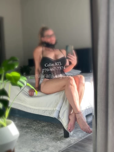 (770)467-7374 is Caucasianand offers nuru massages, asian massage, bodyrubs in Atlanta and available for incall on rubrankings Please READ FULL AD carefully and respect my time/wishes. No call/no shows and time wasters will be blocked.
Former provider on RubMD and RubRatings. 
Sterling 5-star, heavily reviewed reputation! 

SlimThick Body - Dark Blonde - Mature - Nurturing 
Great conversationalist, witty, sweet, and charming.
Eager to spoil you with the gift of sensual massage.
Loves to tease and please.

Unscented candles, hot massage oil, soothing music provided. Shower available pre/post session.

Fetish and Kink friendly!! Breast, Feet, MILF/Mommy Role Play, ANR/ABF, GentleFemDom, Praise, Edge Play, Ruined Orgasm, Tease and Tie, Goddess Worship, FinDom.

Fetish/Kink sessions are $400/hr and are nude w MT.
*NEW* Lingerie Fantasy show $400

I happily service men, women, and couples.


$230/30 Topless
$280/30 Nude/B2B

$280/60
$300/60 Topless
$340/60 Nude/B2B

$550/90 VIP Nude B2B
$600/90 couples B2B

Available add-ons:
$50 Prostate
$50 Shower Together (post massage)

Cash donations, only
Tips not included
$150 fee no call/no show/nuisance texts 

What YOU can expect:
* Quiet, clean, upscale residential apartment 
* Meaningful, relaxing, sensual engagement 
* Photos that are accurate/recent
* Professionalism - no rushing
* Punctuality - no games or hassles
* Touch that will melt your stress/make your day
* The connection that’s missing in our lives
* Fantasy fulfillment in a non-judgmental atmosphere 

MY expectations:
* Proper hygiene - NO COLOGNE
* Respectful interaction 
* No pic hunting, no OS/FS, no sexting
* Responsive and cooperative 
* No haggling. No hassles.
* Prompt replies and professionalism 

TEXT for an appointment.
YOU MUST INCLUDE: name, age, race, height, desired appointment time, which session you’re interested booking.
**new friends: a verification photo (selfie that includes today’s date on a sheet of paper) is required to book a session. 