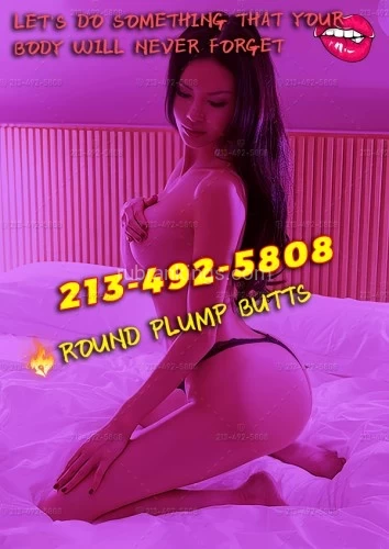 (213)492-5808 is 0and offers nuru massages, asian massage, bodyrubs in San diego and available for incall on rubrankings ??Our aim is：Quality > Quantity???We are so happy to provide you with the most caring and sweet erotic services. Is there anything more enjoyable in life than being in the arms of a beautiful woman on a lonely midnight? Come to us, we always ready for u.?Our Team：-No.1?Anna, 26yrs, Thai?-No.2?Chrissie, 25yrs, Korean?-No.3?Bonny, 27yrs, Japanese?-No.4?Elva, 23yrs, Chinese?-No.5?Annie, 24yrs, Korean?-No.6?Grace, 23yrs, Chinese???Purple Girls Can Do：???## I can be a American cowgirl as well, but my journey will be needing an experienced champ to guide me and lead me!!!??## 6 and 9, each man says it's nice, but do you know why, my magical mouth will tell, just prepare your cock and I'll make it hard??## The watery and mysterious hole gonna exude unique tantalizing aroma,which makes you so horny, then screw it hard with your ""Hulk"". The sound of ""pa pa pa"" and my screaming voice must be fulled of our room.??## Let her show you how to taste the Baguette.You can put penis into her deep throat!?TEL: 213-492-5808