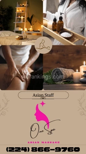(224)866-9760 is 0and offers nuru massages, asian massage, bodyrubs in Chicago and available for incall on rubrankings 〓ONE SPA〓
———Great Time Guaranteed….. ———
Here to take care of all your needs! 

WELL TRAINED SKILL TO MAKE YOU MORE HAPPY  
UNFORGETTABLE TIME with a  New Young Korean Staff  
 
♣️OPEN 9 : 00 Am - 9 : 00 Pm ♣️
	
♥️Deep Tissue / shiatsu / Swedish / Hot Oil Massage..♥️
▃ Free Table Shower / Dry Sauna ▃


▃Stressed out  Time to get away from routine ▃

Clean and Cozy: Everyone/everything is new  
—?—100% Safe✔️100% Fresh Clean—?—
 
 224-866-9760

1S055 Summit Ave C, Oakbrook Terrace, IL 60180

