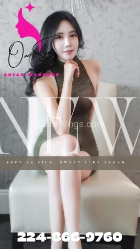 (224)866-9760 is 0and offers nuru massages, asian massage, bodyrubs in Chicago and available for incall on rubrankings 〓ONE SPA〓
———Great Time Guaranteed….. ———
Here to take care of all your needs! 

WELL TRAINED SKILL TO MAKE YOU MORE HAPPY  
UNFORGETTABLE TIME with a  New Young Korean Staff  
 
♣️OPEN 9 : 00 Am - 9 : 00 Pm ♣️
	
♥️Deep Tissue / shiatsu / Swedish / Hot Oil Massage..♥️
▃ Free Table Shower / Dry Sauna ▃


▃Stressed out  Time to get away from routine ▃

Clean and Cozy: Everyone/everything is new  
—?—100% Safe✔️100% Fresh Clean—?—
 
 224-866-9760

1S055 Summit Ave C, Oakbrook Terrace, IL 60180


