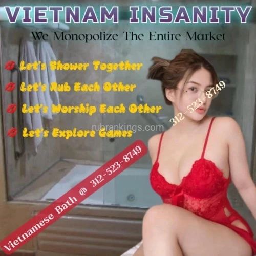 (312)523-8749 is asianand offers nuru massages, asian massage, bodyrubs in Chicago and available for incall on rubrankings  Sex is healthy, not devitalizing, as in the traditional Asian assertion, so long as it is 'taken' as if it were a drug, and not 'consumed' as if it were an ordinary food . This is the philosophy of Us As A Super Massage Club! Our mission is to train and practice with you for the healthiest “Organic + Orgasm” Connection! 

We source “Mysterious Legendary That Nuru Sensual Massage Team” & “Primitive Wild Vietnamese Erotic Tantra Massage Crew” for getting you the MOST PROFESSIONAL ASIAN PROFILE!


Let’s Show Off How Our Team Will Boost “Men’s Function” In Orgasm Way:

•	Vietnamese Jacuzzi ( Mandarin Duck Bath ) 
She Bath & Rub You In Warm Tub! 

•	Thai Prostate Sauna Room 
She Massage Your Prostate In Sauna Room!

•	Vietnamese-Style Standing Bathing Room 
She Wash You From Head To Toes!

•	Thai Soapy & Milky Mattress 
She Applies Soapy Foam To Slide Rub On You!

•	Vietnamese Water Falls Table Shower 
You & Her Lie Together In Water Bed And Let Water Falls Shower You Guys! Hold Her Tightly! 

•	Thai Big Massage Leather Cushion Bed 
This Is The Nest Where You Will Enjoy The Spectacular Heaven Tour With Your Therapist!

•	Vietnamese Tatami Mattress 
Your Crazy Elevated Massage Service Starts Here!

•	Thai King Size Imperial Bed 
The Best Playground For “Four Hands” Massage!


We Monopoly The Entire “Thai Masseuses Market” & “Vietnamese Masseuses Market”, Which Means In Chicago, We’re The Only One Place Can Deliver REAL AUTHENTIC Thai & Vietnamese Masseuses!

* Telegram: @theearthchi
* WhatsApp: 708-803-5666


