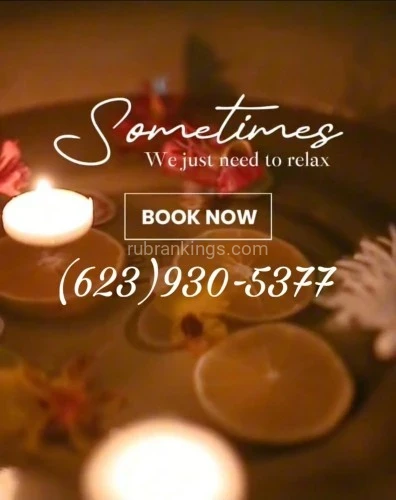 (623)930-5377 is Latinoand offers nuru massages, asian massage, bodyrubs in Phoenix and available for incall on rubrankings ALOHA MASSAGE SPA
One Stop Spa for all Ur Relaxation NeedS

Massage with a Latina Touch


We welcomes you to come experience our variety of services that we offer to provide you with the maximum benefit for total full body relaxation 
Enjoy something soft soothing 
Bodyworkers available with no wait & no your time is NEVER RUSHED 
Everything needed for your session is in the room so our bodyworkers give you every minute of attention your body needs 
This location is nothing like the rest this will be your GETAWAY to real relaxation ....
PLENTY OF PARKING 
CLEAN LOCATION
 BODYWORKERS OF YOUR CHOICE 
LARGE PRIVATE ROOMS 
AROMATHERAPY SESSIONS 
REFLEXOLOGY 
HOT STONES 
SUGAR SCRUB 
VICHY SHOWER MASSAGE 
  
Aloha Spa & Reflexology 
5414 W Glendale Rd
Glendale AZ 85301 
(623)930-5377 
Mon-Fri 9a~9p
Sat-Sun 9a~8p
walk ins Welcome