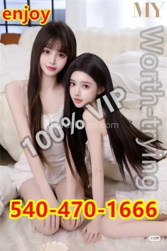 (540)470-1666 is asianand offers nuru massages, asian massage, bodyrubs in Richmond and available for incall on rubrankings 📌 Non-Rushed service Guaranteed 📌 Adult + More More More Extra FUN!

💎💚yo yo SPA & MASSAGE💚💎

💎💚540-470-1666💚💎

💎💚Open 7 Days 9:30am-10pm💚💎

💎💚10667 Courthouse Rd, Fredericksburg, VA 22407

💚💎 💋Come to see me💋

⭐Hi, gentlemen~We are cute and sexy Asian girls

⭐ I am the perfect partner for men who want more because I always focus my attention and time on my admirers.

⭐ From the moment we meet, you will become the center of my attention!

⭐ Imagine being lost in my charming eyes, or running your fingers across my soft, smooth, charming body... I believe you will like my perfect body.

⭐ Stop looking, you've found the right girl. If you want to have fun with a sexy hot girl with an amazing figure, what are you waiting for, baby, call me.

🎶🔥 Deep Tissues Massage 💋💋💋

🎶🔥top-notch service 💋💋💋

🎶🔥 Fuck , Full Service you want 💋💋💋

💕 💕💕 We dance on you with our hands, arms and thin fingers.

💕 💕 💕 When you feel my fingertips slipping down your back

💕 💕 💕 Or my lean forearm gently rubs the knot on your neck

💕 💕 💕 Your stress will disappear completely.

💕 💕 💕 Your muscles will relax and tingle.

💘⭐💘⭐Looking for distinguished gentlemen who want to have a unique experience with talented pretty Asian masseurs