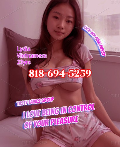 (818)694-5259 is asianand offers nuru massages, asian massage, bodyrubs in Chicago and available for incall on rubrankings We are the best sexual agency:Yummy ladies Group + Tasty ladies Group.
We have six nice ladies at this moment.
Call:818-694-5259,start your happy time ASAP.
If you don't wanna waste your time on some fake things,you have to come to us!
Real and no bull shit!

What we can provide:
-COB:I love to paint my body with your cum, so I eagerly suck you off.
-Cowgirl:Straddle you and bounce with passion, raising my hips and dropping down intensely.
-Missionary(Mish):I open wide, using both hands to lift my legs, revealing my smooth, ready pussy, eager for deep penetration.
-Finger the pussy:Rub her wetness back into her gaping entrance, making her shiver with delight. 

The gals in Yummy ladies Group:Flirty Blair-(28yrs,Thailand),Alluring Bridget-(21yrs,Korean),Intense Caitlin-(25yrs,Thailand);
The gals in Tasty ladies Group:Bold Emmaline(23yrs,Thailand),Seductive Giselle-(21yrs,Thailand),Lydia-(23yrs,Vietnamese);

The girls are stunning, with bodies that are perfect in every way. Their supple skin glows with health, and their large tits and plump asses are incredibly enticing. With personalities as sweet as they are sexy, they crave to be thoroughly satisfied, their passion burning bright and unmistakable.

Come to us is your best choice,grab your phone and call now:818-694-5259