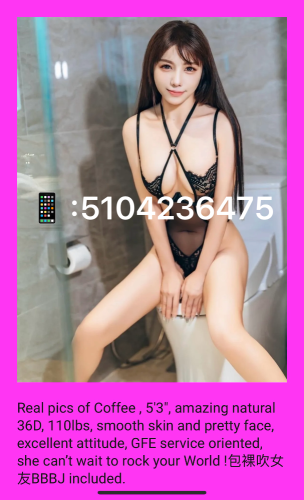 (510)423-6475 is asianand offers nuru massages, asian massage, bodyrubs in Twin falls and available for incall on rubrankings 💯💯💯❇️✅ Text me ☎️:💚 5104236475  💝TOP ESCORT💝 Twin falls 💄New girls Asia 🇨🇳🇯🇵🇰🇷 

🌹Hi~Honey ~🫴🏿🫦👅 I want to ride on your stick Text me ☎️: ✅ 5104236475
🩵Welcome all gentlemen to come and enjoy the experience🩵
🧡I only accept polite high-class customers up
💟 No games, no low ballers
💛Follow the screening process listed
💚Leave a message telling me your: region, age, race and which website you saw the ad on. Thank you for being so handsome 😘
🤍We have Asian girls of different body types every week (China🇨🇳 Japan🇯🇵 Korea🇰🇷)
🩶(GFE, BBBJ, 69, DFK, DATY, RIM, CIM 、B2B ⋯ and other services are waiting for you💞)
💝Always sweet and attentive
💕Big breasts and big ass
💘All doors in Greece are open
❣️Don't call, just text
❤️‍🔥 Text me
❤️‍🔥  Text me
❤️‍🔥  Text me
☎️: ✅ 5104236475 
🖤Price: Please message me privately
💞Business hours ✅8am~1am💚

1357 Blue Lakes Blvd N Twin Falls Idaho 83301
